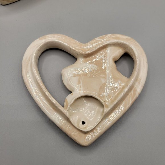 Mt Saint Helens Ashware Potpourri Heart Shaped Dish Volcanic Ash Ceramic - Picture 7 of 10